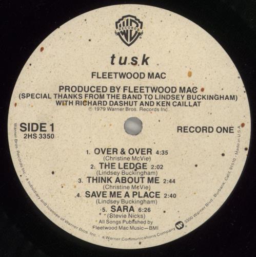 Fleetwood Mac Tusk 2-LP vinyl record set (Double LP Album) US MAC2LTU481170