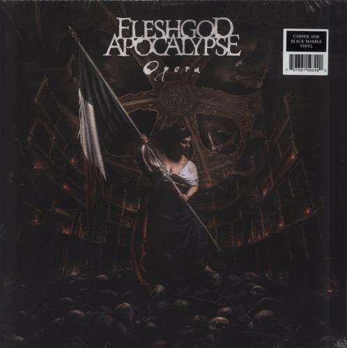 Fleshgod Apocalypse Opera - Copper And Black Marble Vinyl - Sealed vinyl LP album (LP record) UK 5QJLPOP857729