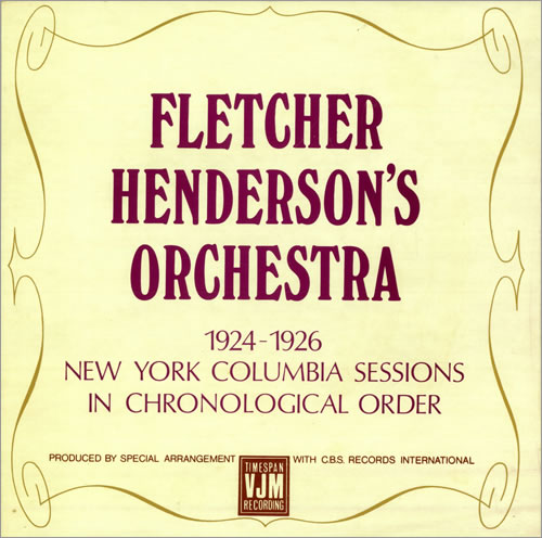 Fletcher Henderson 1924-1926 - New York Columbia Sessions vinyl LP album (LP record) UK FEHLPNE496439