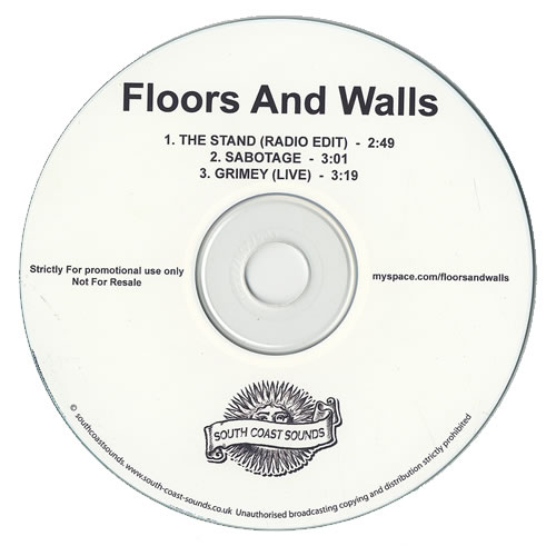 Floors + Walls The Stand CD-R acetate UK F+WCRTH472413