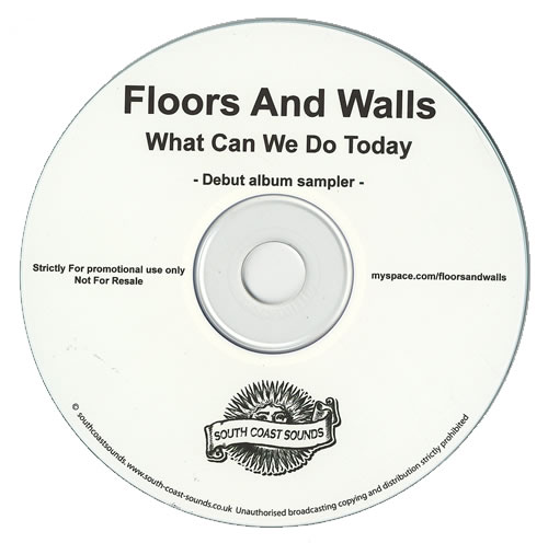 Floors + Walls What Can We Do Today - Album Sampler CD-R acetate UK F+WCRWH472415