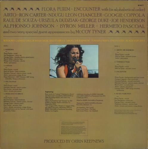 Flora Purim Encounter vinyl LP album (LP record) UK FOPLPEN807453