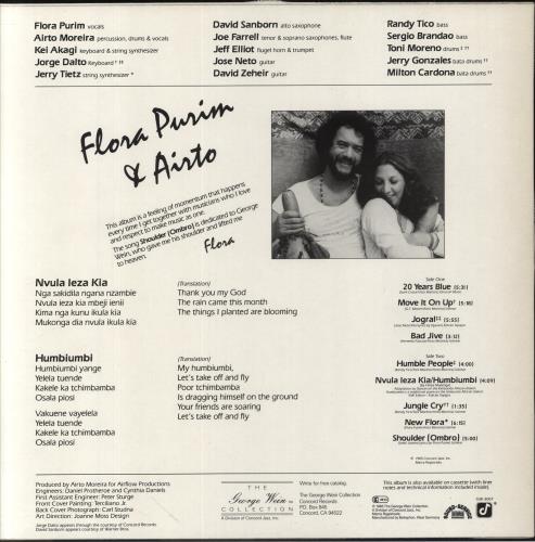 Flora Purim Humble People vinyl LP album (LP record) German FOPLPHU856005