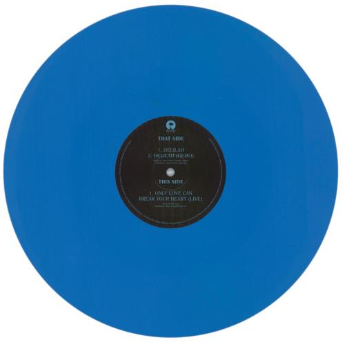 Florence + The Machine Delilah - RSD 16 - Blue Vinyl 12" vinyl single (12 inch record / Maxi-single) UK FMH12DE864453