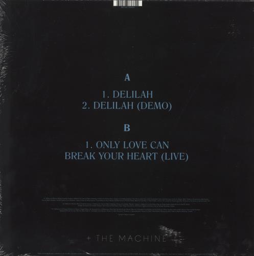 Florence + The Machine Delilah - RSD 16 - Blue Vinyl 12" vinyl single (12 inch record / Maxi-single) UK FMH12DE864453