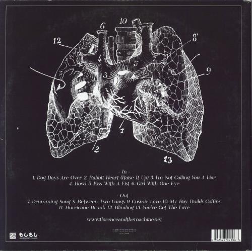 Florence + The Machine Lungs - EX vinyl LP album (LP record) UK FMHLPLU769611