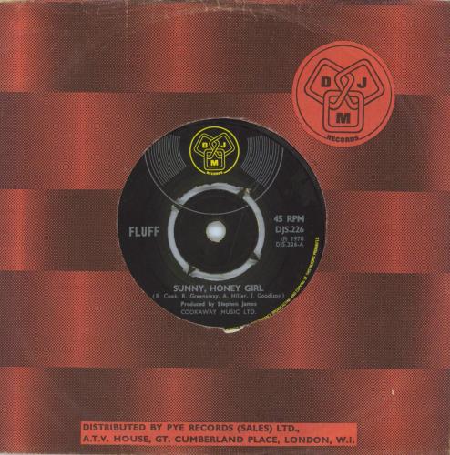 Fluff Sunny, Honey Girl 7" vinyl single (7 inch record / 45) UK 5P007SU802688