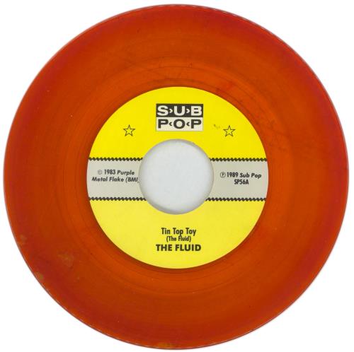 Fluid Tin Top Toy - Orange Vinyl 7" vinyl single (7 inch record / 45) US FLU07TI05289
