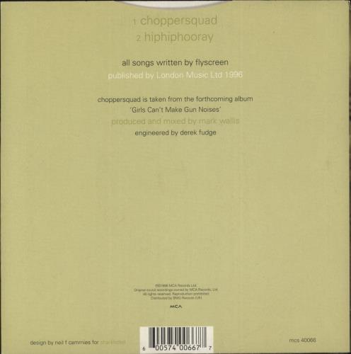Flyscreen Choppersquad 7" vinyl single (7 inch record / 45) UK FL107CH326450