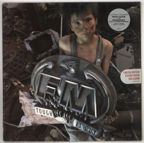 FM Tough It Out + Sticker vinyl LP album (LP record) UK F-MLPTO739554