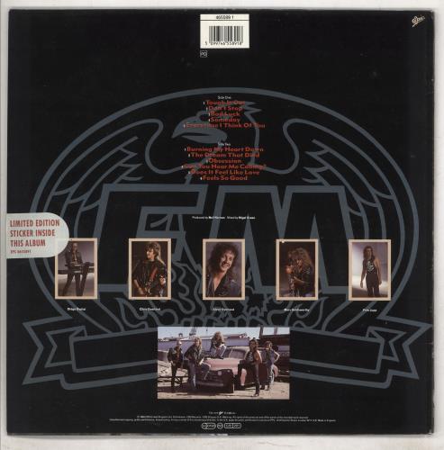 FM Tough It Out + Sticker vinyl LP album (LP record) UK F-MLPTO739554