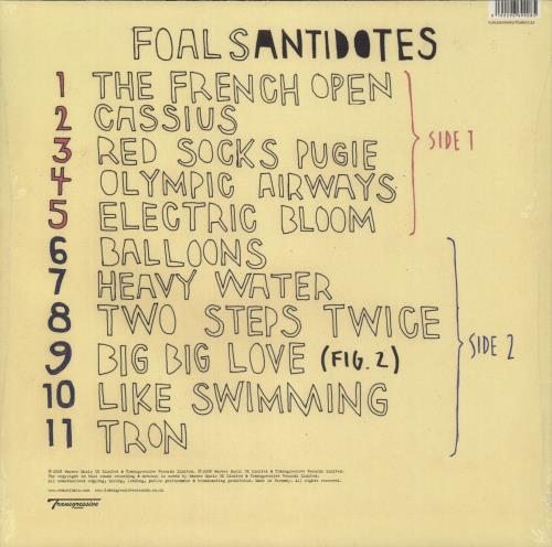 Foals Antidotes vinyl LP album (LP record) UK FOALPAN889587