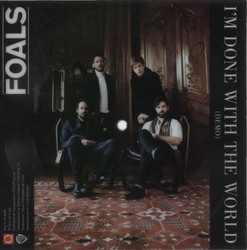 Foals I'm Done With The World (Demo) 7" vinyl single (7 inch record / 45) UK FOA07IM865584