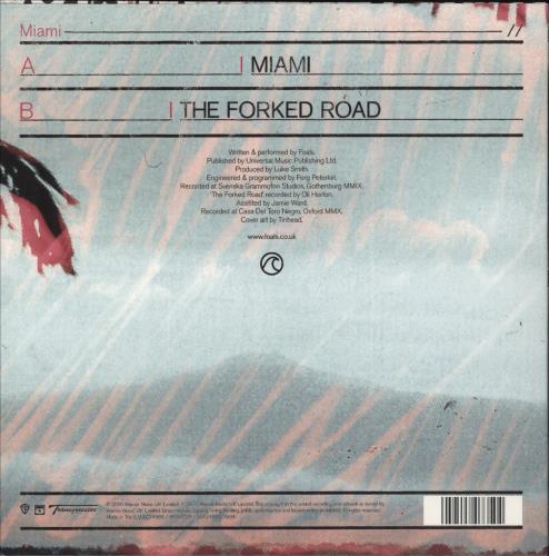 Foals Miami 7" vinyl single (7 inch record / 45) UK FOA07MI512351