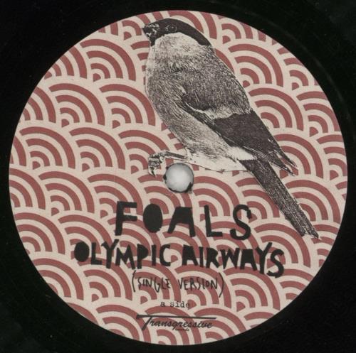 Foals Olympic Airways 7" vinyl single (7 inch record / 45) UK FOA07OL448734