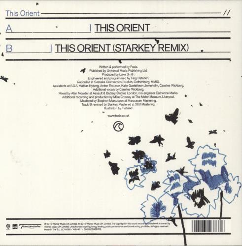 Foals This Orient 7" vinyl single (7 inch record / 45) UK FOA07TH505880