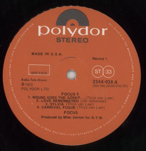 Focus Focus 3 - EX 2-LP vinyl record set (Double LP Album) UK FOC2LFO562491