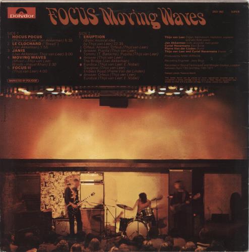 Focus Moving Waves vinyl LP album (LP record) US FOCLPMO569593