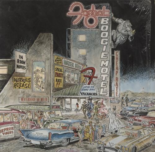 Foghat Boogie Motel vinyl LP album (LP record) Belgian FGHLPBO849195