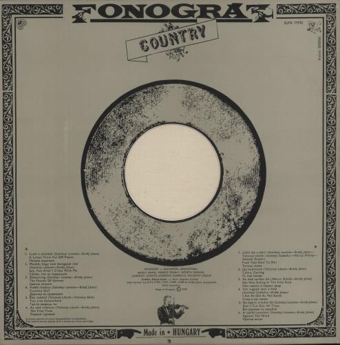 Fonogr�f Country Album vinyl LP album (LP record) Hungarian 9QQLPCO868958
