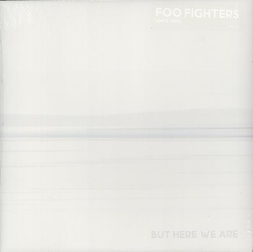 Foo Fighters But Here We Are - White Vinyl - Sealed + Lyric Litho & CD vinyl LP album (LP record) UK FOOLPBU869477