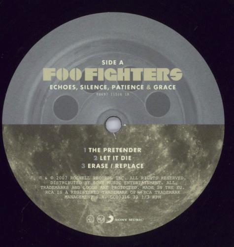 Foo Fighters Echoes, Silence, Patience & Grace - 180gm 2-LP vinyl record set (Double LP Album) UK FOO2LEC831246