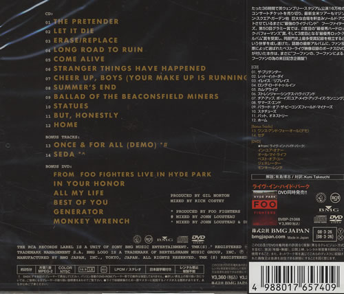 Foo Fighters Echoes, Silence, Patience & Grace 2-disc CD/DVD set Japanese FOO2DEC427892