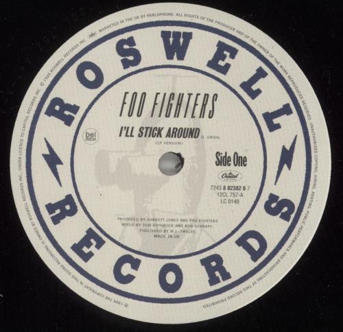 Foo Fighters I'll Stick Around 12" vinyl single (12 inch record / Maxi-single) UK FOO12IL51583