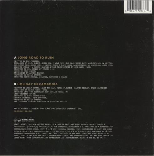 Foo Fighters Long Road To Ruin 7" vinyl single (7 inch record / 45) UK FOO07LO420057