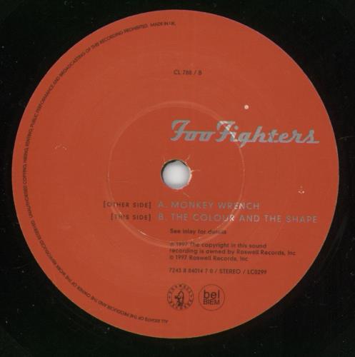 Foo Fighters Monkey Wrench - EX 7" vinyl single (7 inch record / 45) UK FOO07MO869193