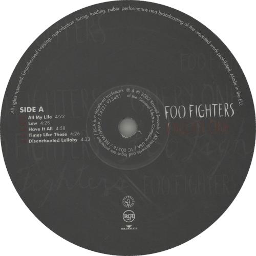 Foo Fighters One By One vinyl LP album (LP record) UK FOOLPON225287