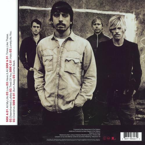 Foo Fighters One By One 2-LP vinyl record set (Double LP Album) US FOO2LON806925