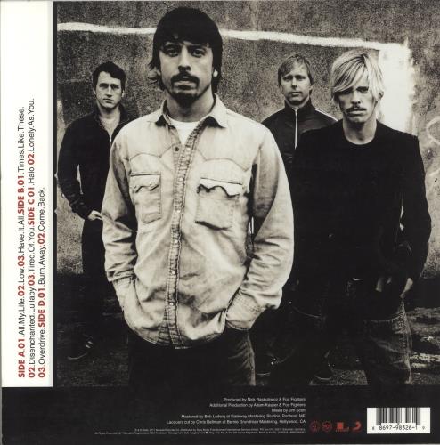 Foo Fighters One By One 2-LP vinyl record set (Double LP Album) US FOO2LON875892