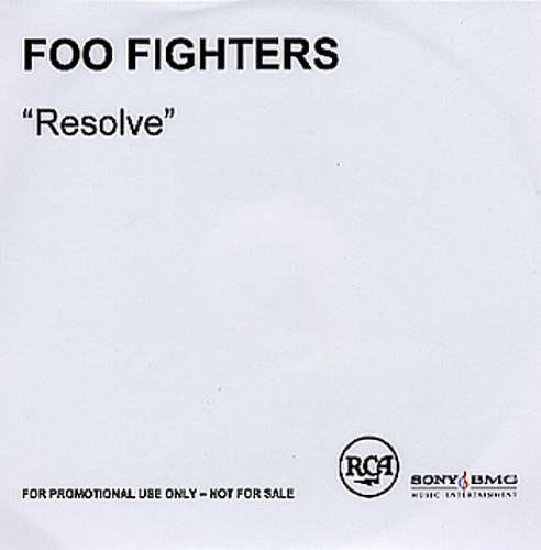 Foo Fighters Resolve CD-R acetate UK FOOCRRE347829