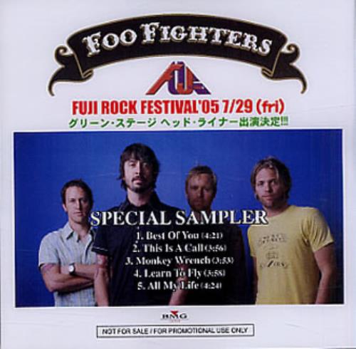 Foo Fighters Special Sampler CD-R acetate Japanese FOOCRSP334870