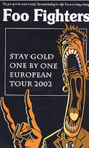 Foo Fighters Stay Gold One By One - Autographed Itinerary US FOOITST262633