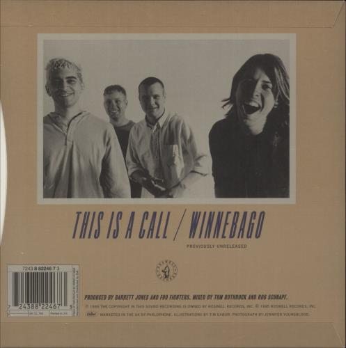 Foo Fighters This Is A Call 7" vinyl single (7 inch record / 45) UK FOO07TH47515