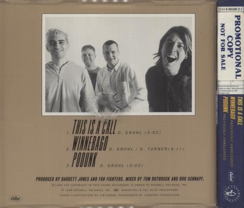 Foo Fighters This Is A Call CD single (CD5 / 5") UK FOOC5TH47988