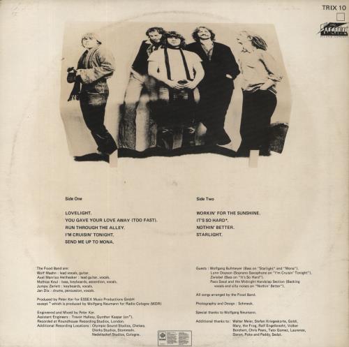 Foodband Foodband vinyl LP album (LP record) UK FPQLPFO857759
