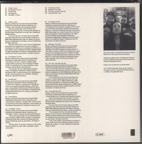 For Those I Love For Those I Love vinyl LP album (LP record) UK 87WLPFO859596