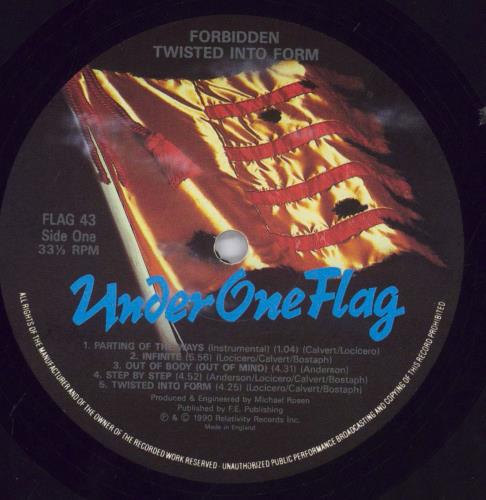 Forbidden Twisted Into Form - EX vinyl LP album (LP record) UK FBDLPTW391808