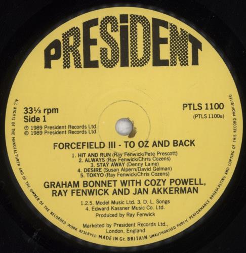 Forcefield To Oz And Back vinyl LP album (LP record) UK FCFLPTO836818