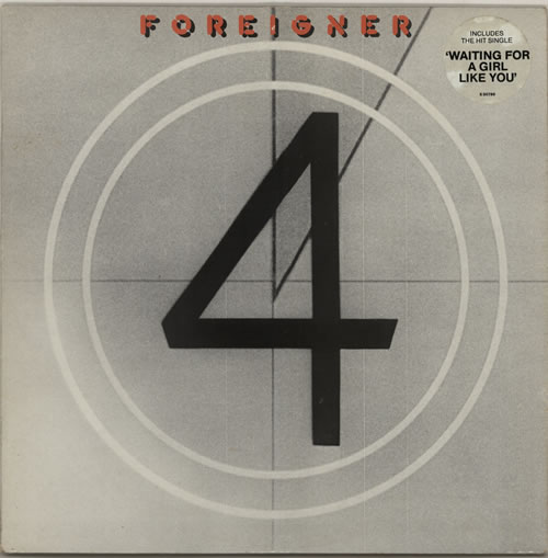 Foreigner 4 (Four) + Hype Stickered Sleeve vinyl LP album (LP record) UK FORLPFO620258