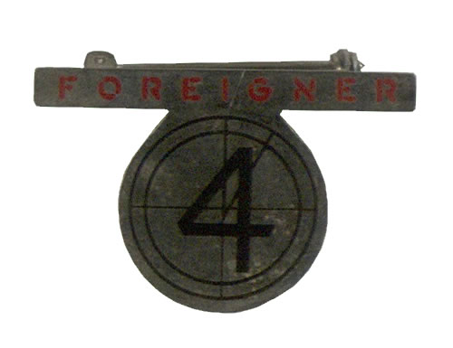 Foreigner 4 - Badge memorabilia Japanese FORMMBA539554