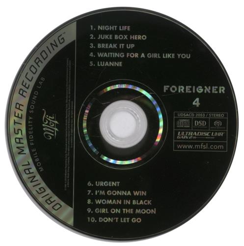 Foreigner 4 - Four super audio CD SACD US FORSAFO588019