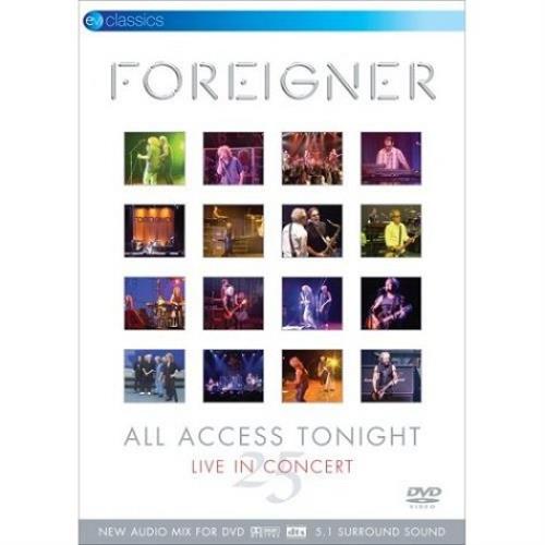 Foreigner All Access Tonight DVD UK FORDDAL472624