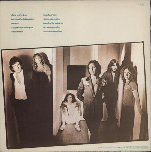 Foreigner Head Games vinyl LP album (LP record) UK FORLPHE881258