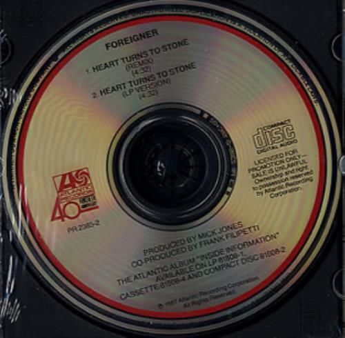 Foreigner Heart Turns To Stone CD single (CD5 / 5") US FORC5HE109008