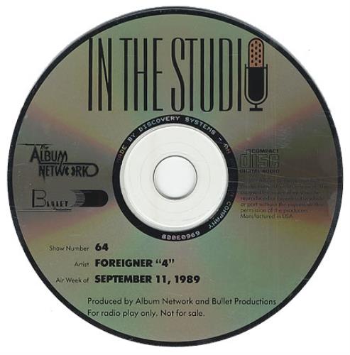 Foreigner In The Studio - 4 CD album (CDLP) US FORCDIN195183