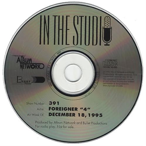 Foreigner In The Studio - Foreigner 4 CD album (CDLP) US FORCDIN120106